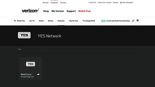 Verizon TV & Movies | Networks | YES Network