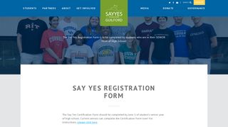 Say Yes Portal - Say Yes to Education - Guilford