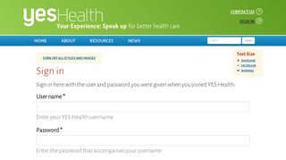 Log in | YES Health