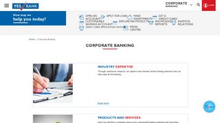 Corporate Banking India - Corporate Banking Services with YES BANK