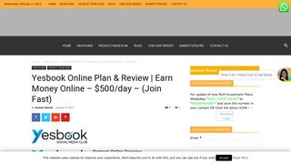 Yesbook Online Plan & Review | Earn Money Online - $500/day - (Join ...