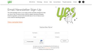 Email Newsletter Sign-up | Yes Lifecycle Marketing | Yesmail