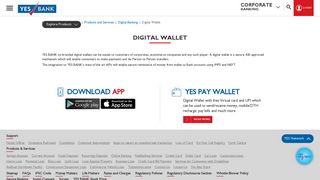Digital Wallet - Opt for Online Digital Wallet App at YES BANK