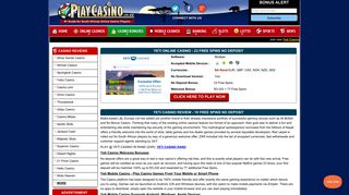 Yeti Online Casino Review | R3,333 Bonus & 77 Free Spins