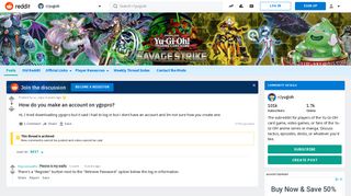 How do you make an account on ygopro? : yugioh - Reddit