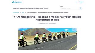 YHAI membership – Become a member at Youth Hostels ...