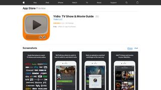 Yidio: TV Show & Movie Guide on the App Store - iTunes - Apple
