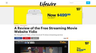 A Review of the Free Streaming Movie Website Yidio - Lifewire