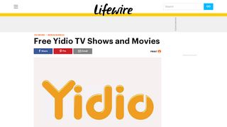Yidio: Free Movies & TV Shows - Lifewire