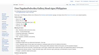 User:TagaSanPedroAko/Gallery/Road signs/Philippines - Wikimedia ...