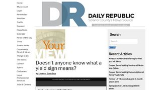 Doesn't anyone know what a yield sign means? - Daily Republic