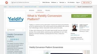 Yieldify Conversion Platform | G2 Crowd