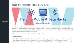 Yieldmo | Welcome to the Yieldmo Mobile & Data Hacks