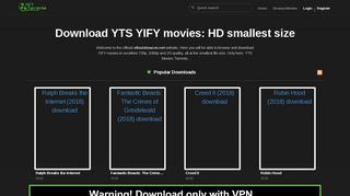 The Official Home of YIFY Movies Torrent Download - YTS