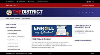 Enrollment / Online Registration - Ysleta Independent School District