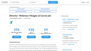 Director- Wellness Villages at Carver job in Atlanta - YMCA OF ...