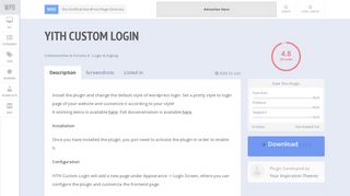 YITH Custom Login | WP Plugin Directory