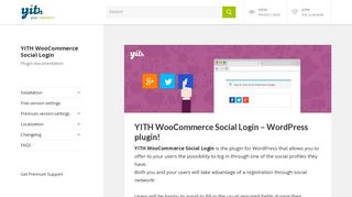 YITH WooCommerce Social Login Documentation