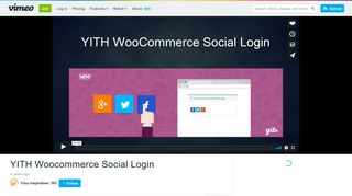 YITH Woocommerce Social Login on Vimeo