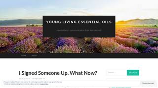 I Signed Someone Up. What Now? | Young Living Essential Oils