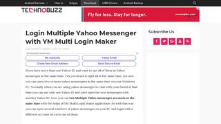 Login Multiple Yahoo Messenger with YM Multi Login Maker