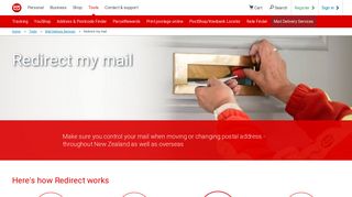 Redirect my mail | New Zealand Post