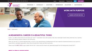 Employment | The Y in Central Maryland