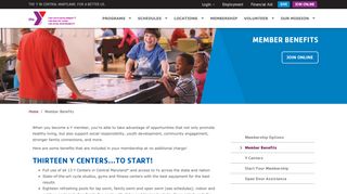 Y Member Benefits | The Y in Central Maryland