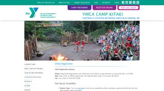 Online Registration | YMCA Camp Kitaki, Nebraska