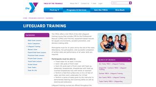 Lifeguard Training | YMCA - YMCA of the Triangle