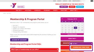 Membership & Program Portal - YMCA OF MEMPHIS & THE MID ...