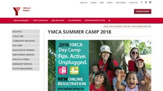 YMCA Summer Camp 2018 - YMCA of Niagara