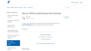 Set up YMCA email/Access from browser – YMCA of Greater Louisville ...