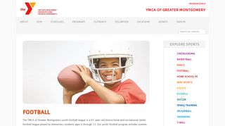 Youth Football Leagues - The YMCA of Greater Montgomery