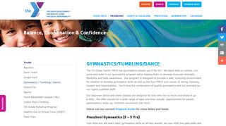 Gymnastics / Tumbling / Dance - Tri-Cities Family YMCA