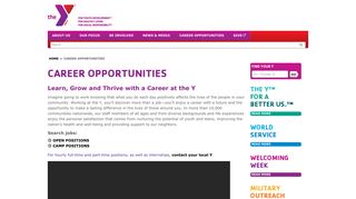 Career Opportunities - YMCA.net
