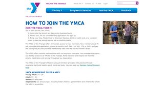 How to Join the YMCA | YMCA of the Triangle