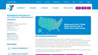 Membership Reciprocity | Summit Area YMCA
