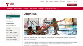 Aquatics & Swimming Programs | Family, Adults ... - YMCA of Oakville