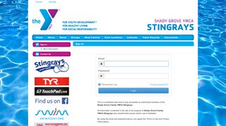 Shady Grove Family YMCA Stingrays : Sign In - TeamUnify