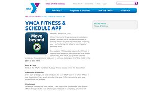 YMCA Fitness & Schedule App | YMCA - YMCA of the Triangle