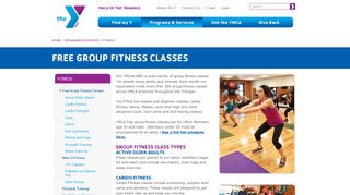 Free Group Fitness Classes | YMCA - YMCA of the Triangle