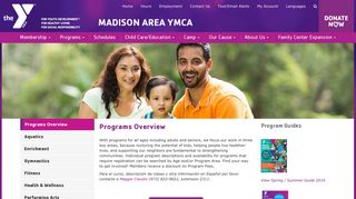 Madison Area YMCA | Programs Overview