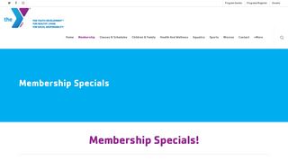 Membership Specials - YMCA