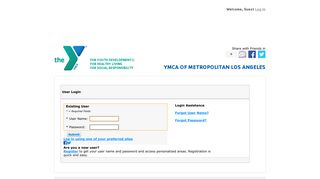 User Login - YMCA of Metropolitan Los Angeles