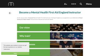 Become a Mental Health First Aid England instructor · MHFA England