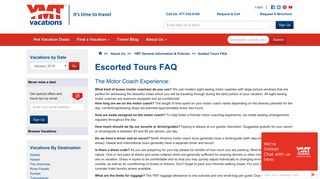 Guided Tours FAQ | YMT Vacations