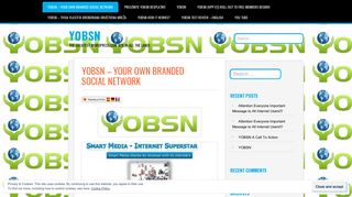 YOBSN – Your Own Branded Social Network – YOBSN