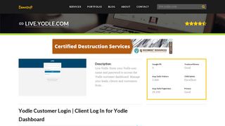 Welcome to Live.yodle.com - Yodle Customer Login | Client Log In for ...