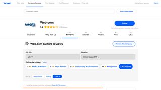 Working at Web.com: 92 Reviews about Culture | Indeed.com